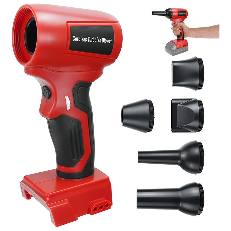 Sarini Mini Blower Snoerloze Bladblazer Compatibel met Milwaukee 18V Accu 130000 RPM Hoge Snelheid Bladblazers met 4-Snelheidsregeling voor Houtbewerking Sarini Mini Blower Snoerloze Bladblazer Compatibel met Milwaukee 18V Accu 130000 RPM Hoge Snelheid Bladblazers met 4-Snelheidsregeling voor Houtbewerking