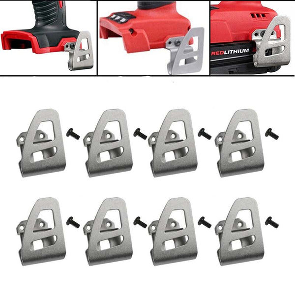 8-Pack Replacement Belt Clip Hooks for Milwaukee 2604-20 2604-22 2604-22CT 2797-22 Fit for M18 Tools Impact Driver Hammer Drill