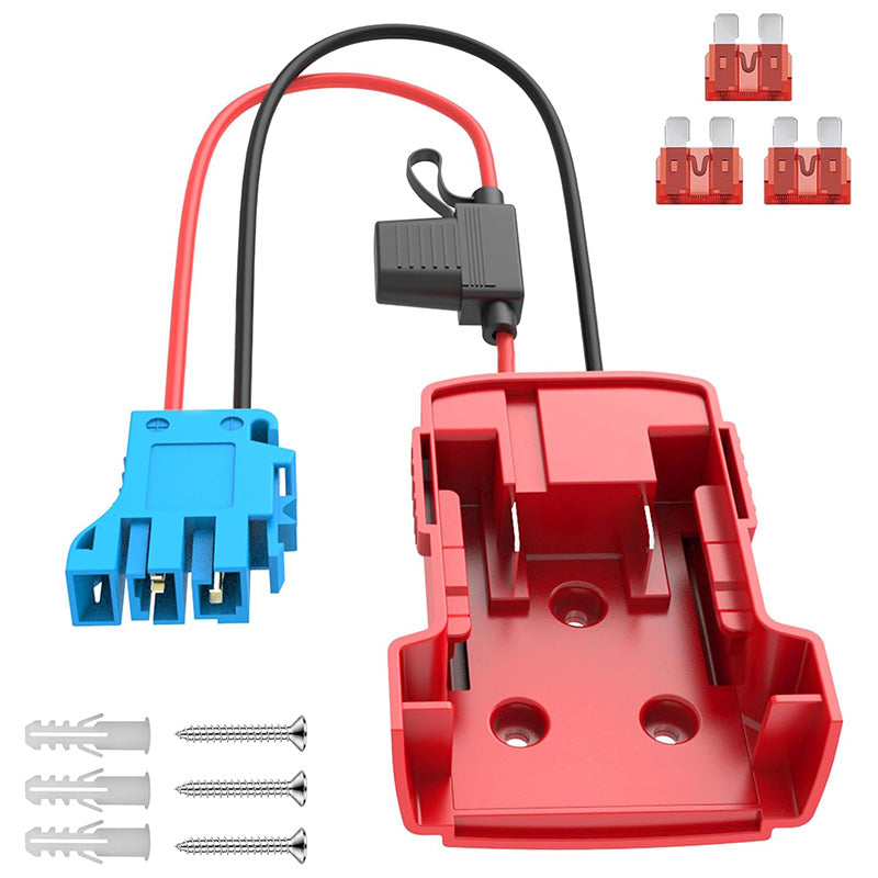 Milwaukee 18V Battery Power Wheel Adapter for Peg-Perego 12V Ride-on Toys