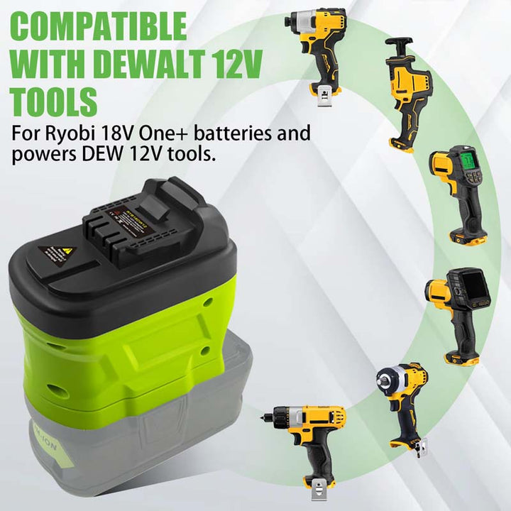 Ryobi 18V to DeWalt 12V Battery Adapter | Powuse