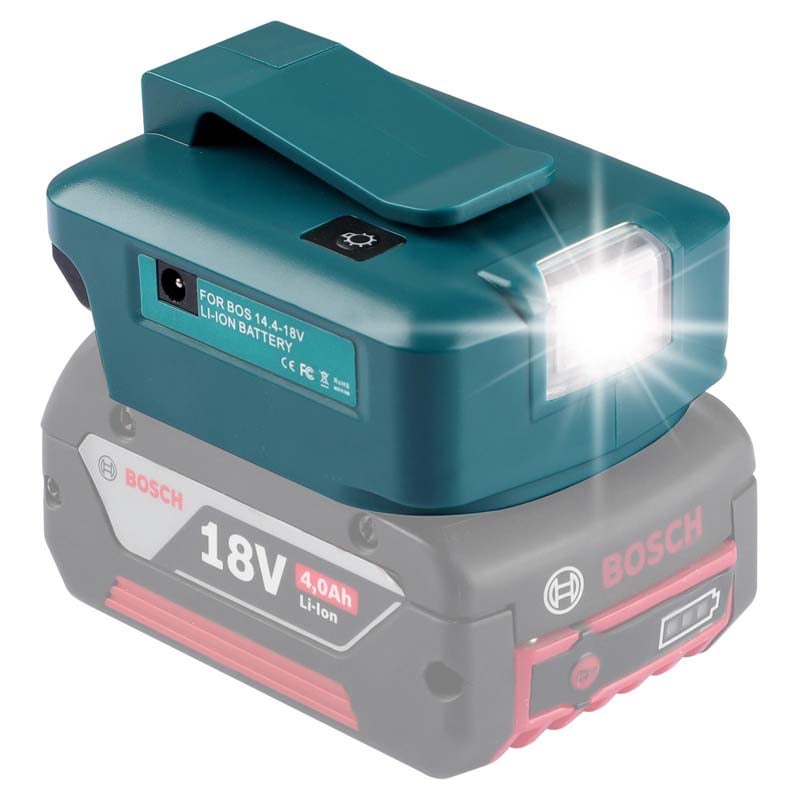 Batterie-Adapter Für Bosch 14.4V-18V Akkus – Konverter Zu Netzteil, Schwarz Batterie-Adapter Für Bosch 14.4V-18V Akkus – Konverter Zu Netzteil, Schwarz