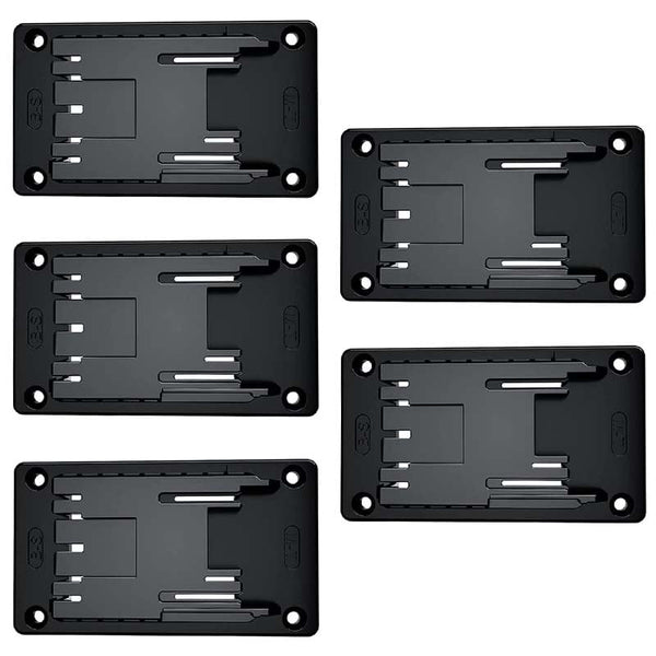 5-Pack 2-in-1 Power Tool Holders for Makita/Bosch 18V Li-ion Cordless Tool Wall Mounts