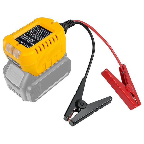 DeWalt 20V Battery Car Jump Starter Adapter, Portable Emergency Auto Booster for Small Vehicles
