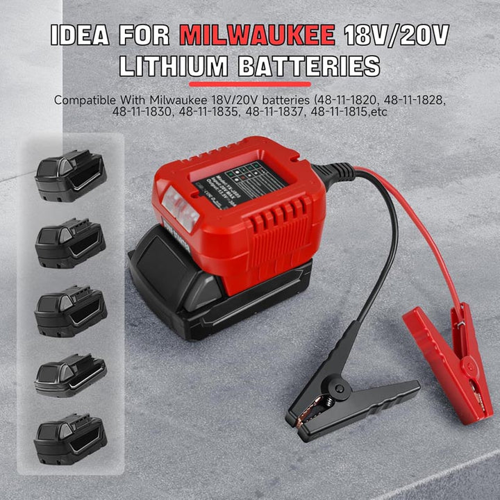 Milwaukee 18V Battery Car Jump Starter Adapter | Powuse