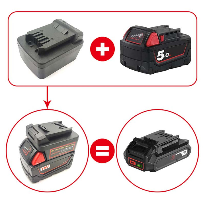 Milwaukee 18V to SKIL 20V Battery Adapter | Powuse