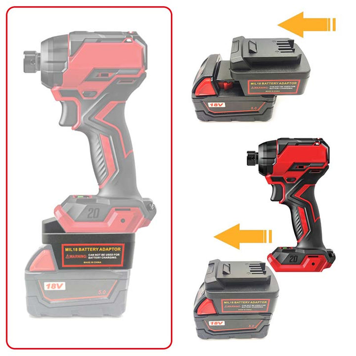 Milwaukee 18V to SKIL 20V Battery Adapter | Powuse