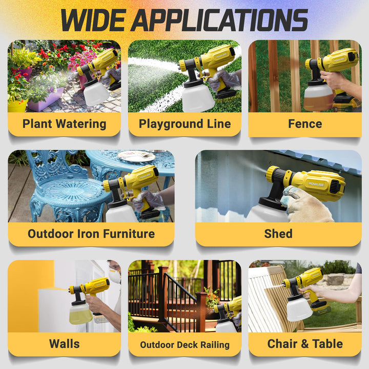 600W DEWALT 20V Battery Cordless Paint Sprayer HVLP | Powuse