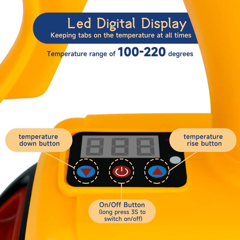 100W LCD Display Cordless Hot Melt Glue Gun Powered by Milwaukee Battery -  Powuse