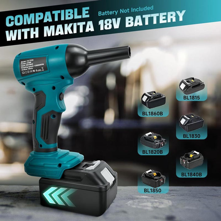130000 RPM 30m/s Cordless Mini Blower for Makita 18V Battery | Powuse