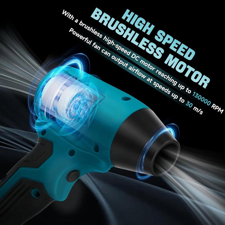 130000 RPM 30m/s Cordless Mini Blower for Makita 18V Battery | Powuse
