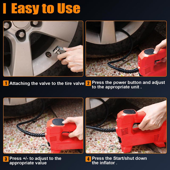150PSI Cordless Tire Inflator for Craftsman 20V Battery | Powuse