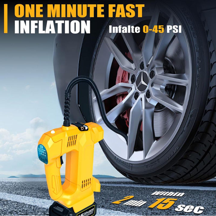 150PSI Cordless Tire Inflator for DEWALT 20V Battery | Powuse