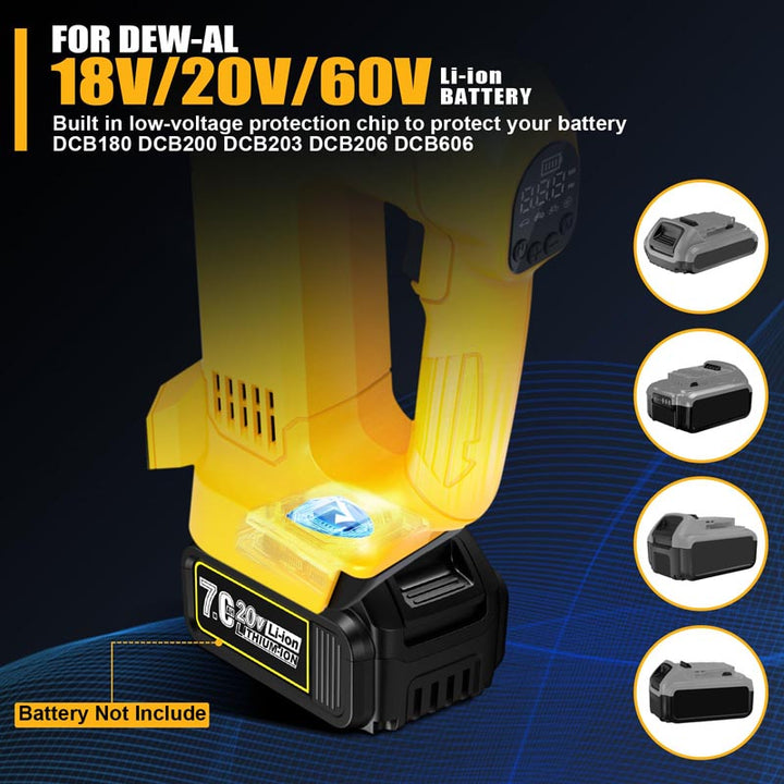 150PSI Cordless Tire Inflator for DEWALT 20V Battery | Powuse