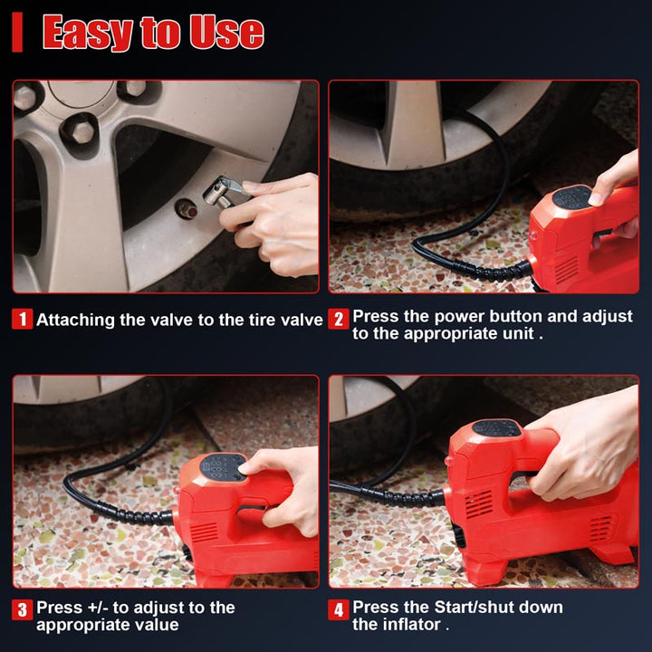 150PSI Cordless Tire Inflator for Milwaukee 18V Battery | Powuse
