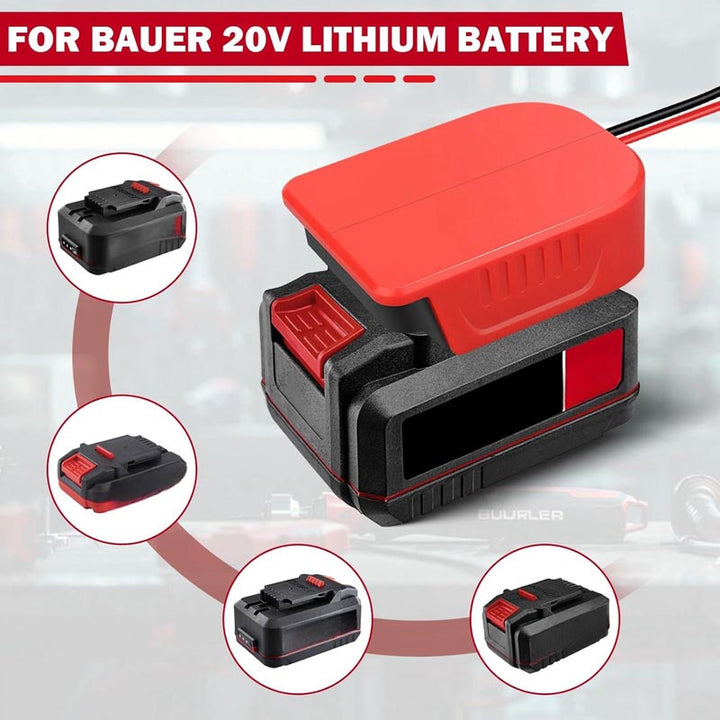 2-Pack Bauer 20V Battery Power Wheels Adapter with Switch | Powuse