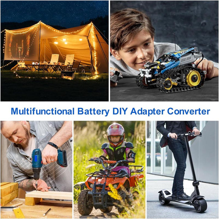 2-Pack Kobalt 24V Battery Power Wheels Adapter with Switch | Powuse