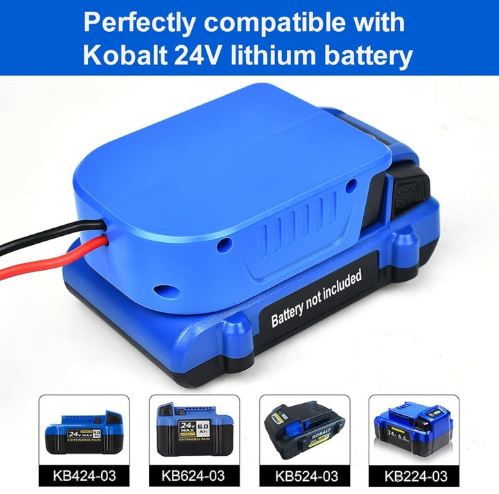 2-Pack Kobalt 24V Battery Power Wheels Adapter with Switch | Powuse