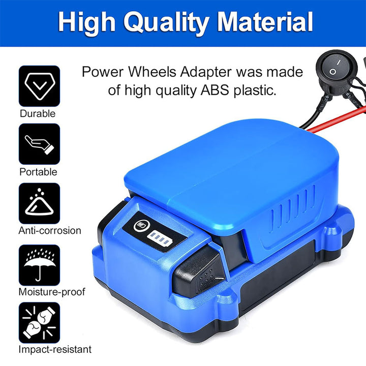 2-Pack Kobalt 24V Battery Power Wheels Adapter with Switch | Powuse