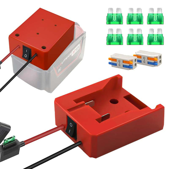 2-Pack Upgraded Milwaukee M18 Battery Power Wheels Adapter Powuse