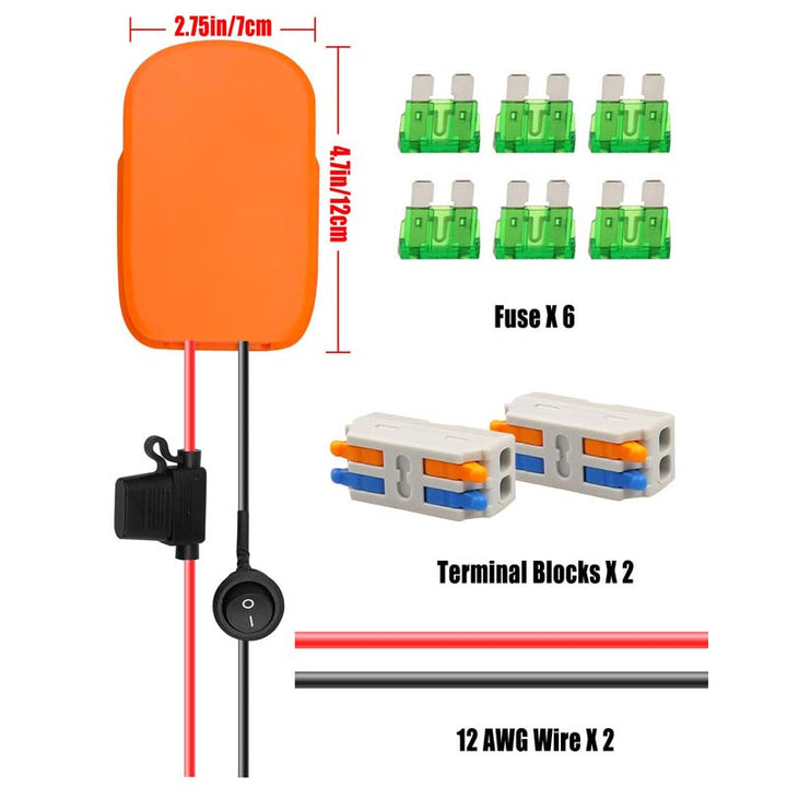 2-Pack Upgraded RIDGID/AEG 18V Battery Power Wheels Adapter | Powuse