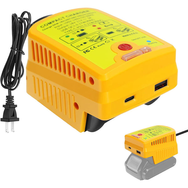 2-in-1 Dewalt Battery Charger & Power Source with USB Type-C | Powuse