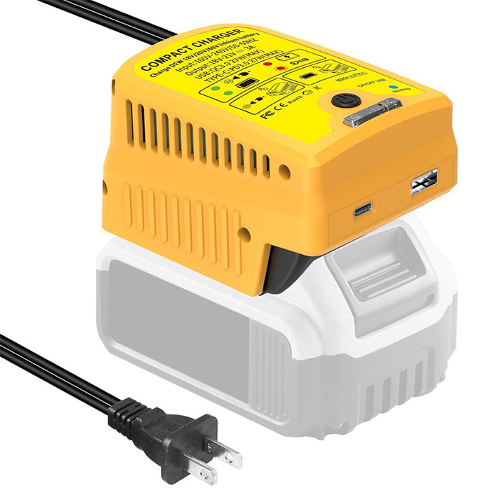 2-in-1 Dewalt Battery Charger & Power Source with USB Type-C | Powuse