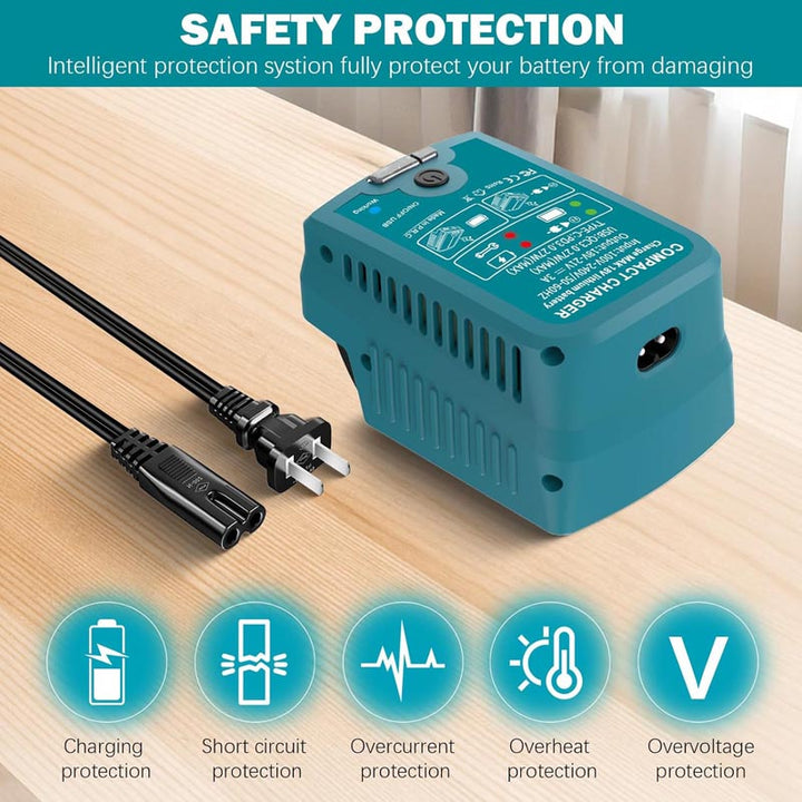 2-in-1 Makita Battery Charger & Power Source with USB Type-C | Powuse