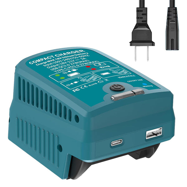 2-in-1 Makita Battery Charger & Power Source with USB Type-C | Powuse