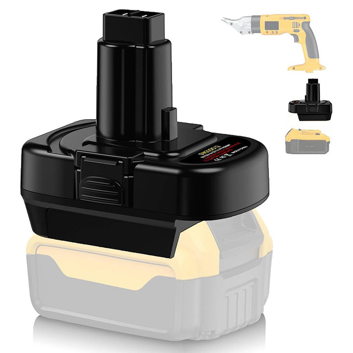 2-in-1 Milwaukee/DeWalt 20V to DeWalt 12V/14.4V Ni-MH Battery Adapter | Powuse