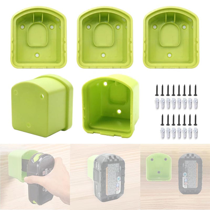 5-Pack Ryobi Battery Wall Mount Holder for Garage Workshop Organization | Powuse