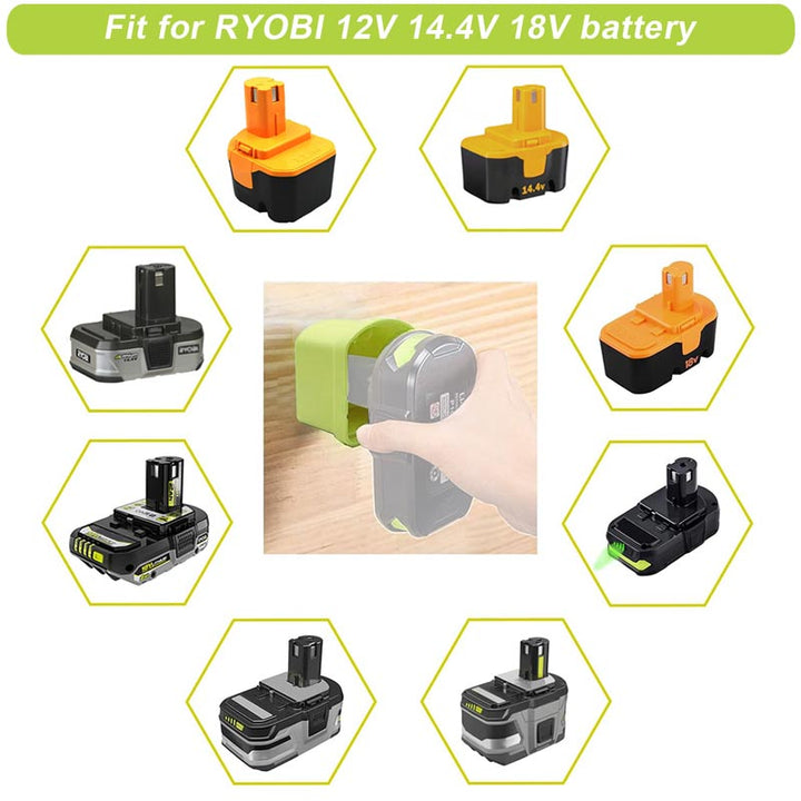 5-Pack Ryobi Battery Wall Mount Holder for Garage Workshop Organization | Powuse