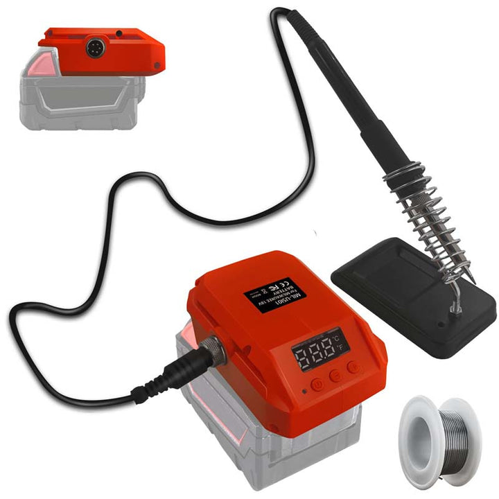 60W Cordless Soldering Iron Station for Milwaukee M18 18V Battery | Powuse