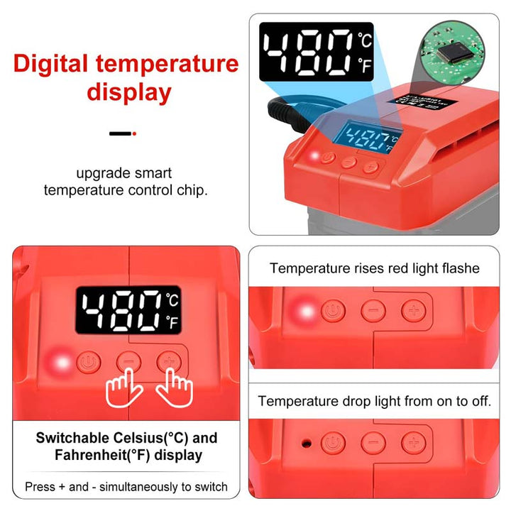 60W Cordless Soldering Iron Station for Milwaukee M18 18V Battery | Powuse