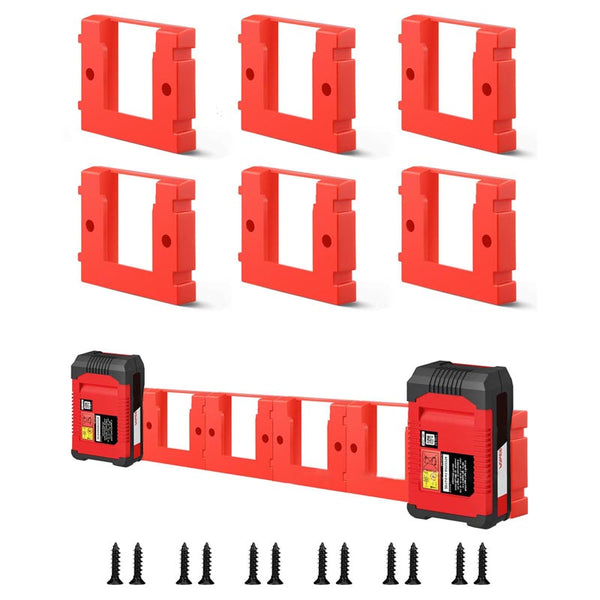 6 Pack Battery Holder Mount for Einhell 18V Workshop Use | Powuse