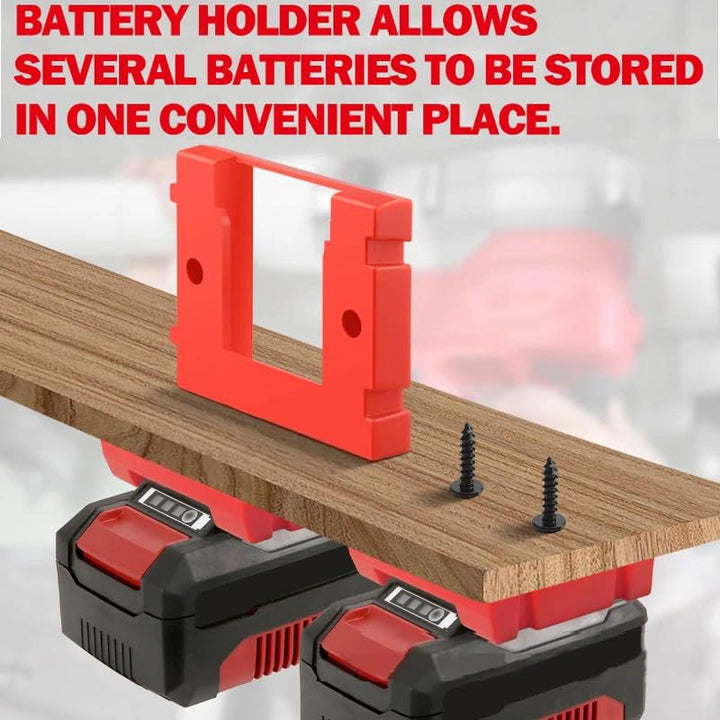6 Pack Battery Holder Mount for Einhell 18V Workshop Use | Powuse