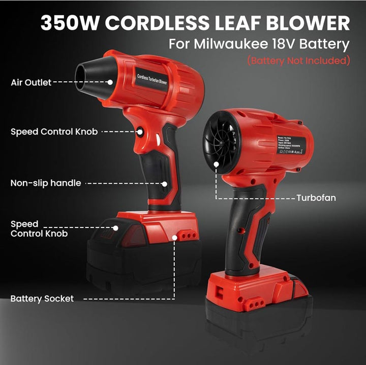 96000 RPM 40m/s Cordless Mini Blower for Makita 18V Battery | Powuse