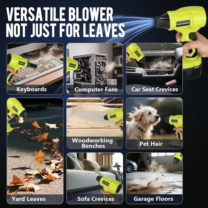96000 RPM 40m/s Cordless Mini Blower for Ryobi 18V Battery | Powuse