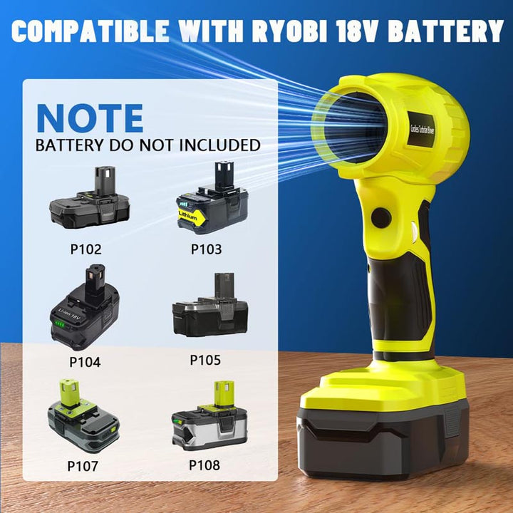 96000 RPM 40m/s Cordless Mini Blower for Ryobi 18V Battery | Powuse
