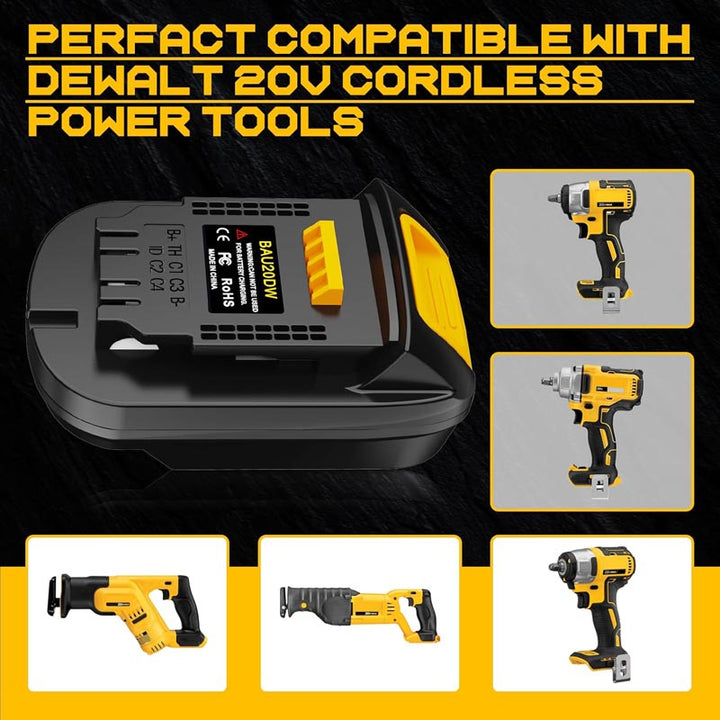 Bauer 20V to DeWalt 20V Battery Adapter | Powuse