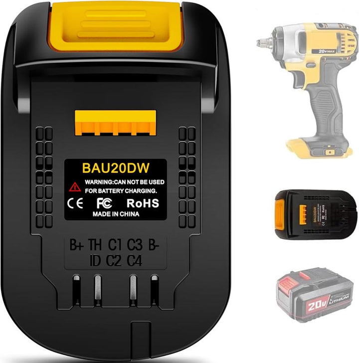 Bauer 20V to DeWalt 20V Battery Adapter | Powuse