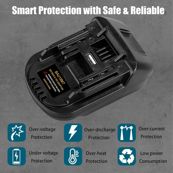 Bauer 20V to Makita 18V Battery Adapter | Powuse