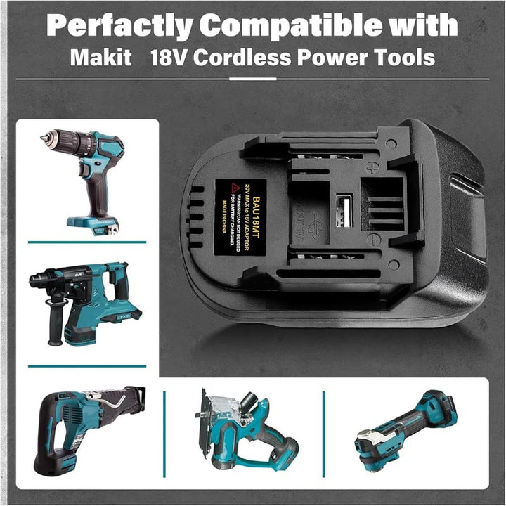 Bauer 20V to Makita 18V Battery Adapter | Powuse