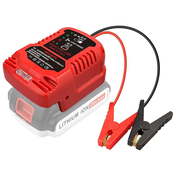 Black and Decker 20V Battery Jump Starter Adapter for 12V Cars | Powuse