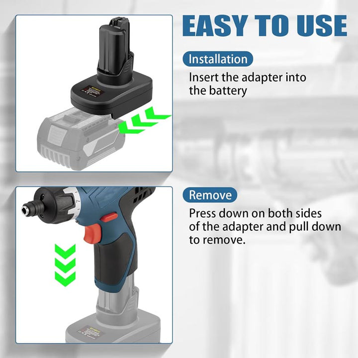 Bosch 18V to Bosch 12V Battery Adapter | Powuse