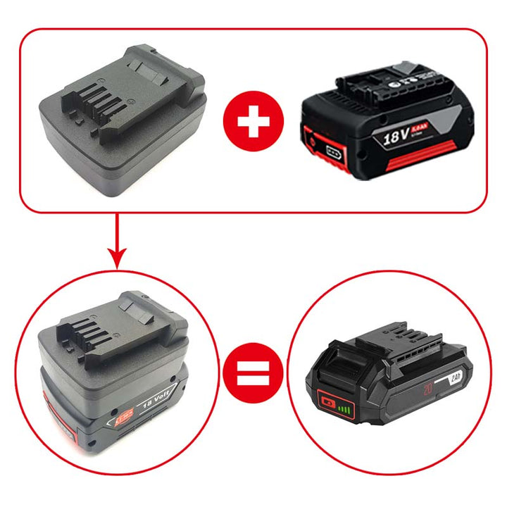 Bosch 18V to SKIL 20V Battery Adapter | Powuse