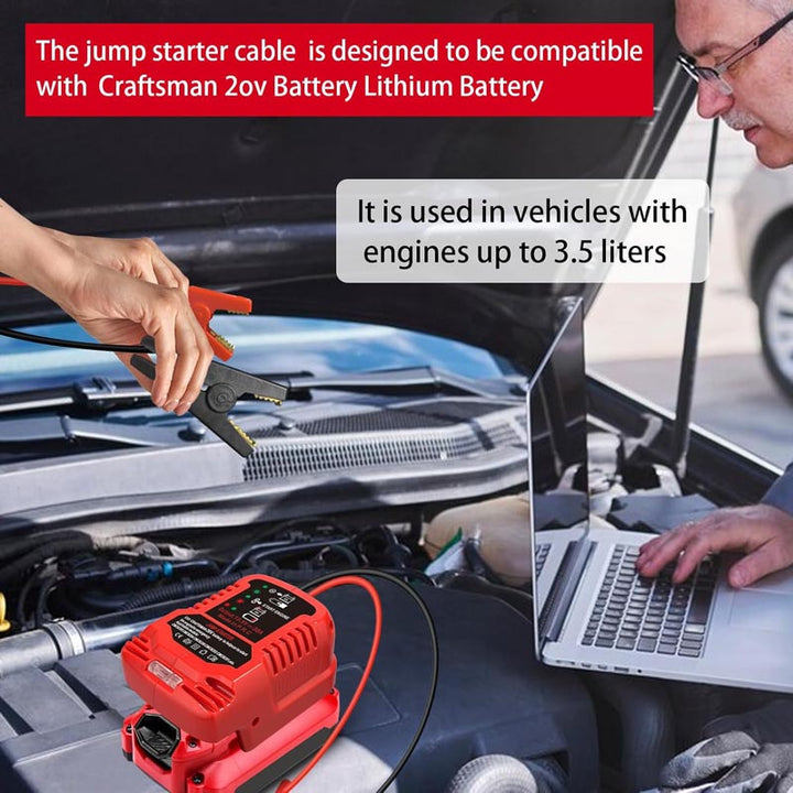 Craftsman 20V Battery Jump Starter Adapter for 12V Cars | Powuse