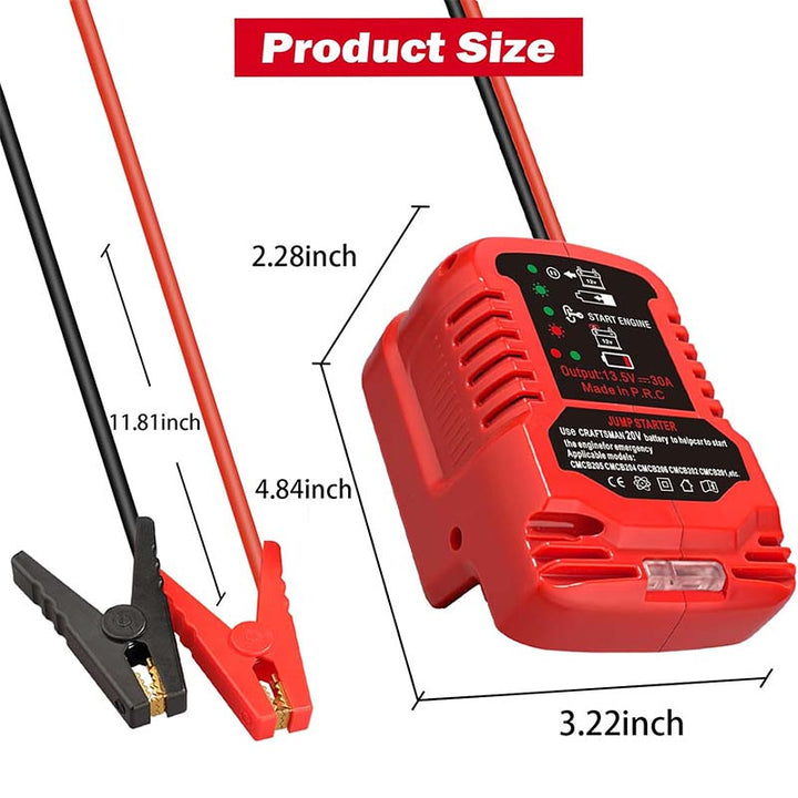 Craftsman 20V Battery Jump Starter Adapter for 12V Cars | Powuse