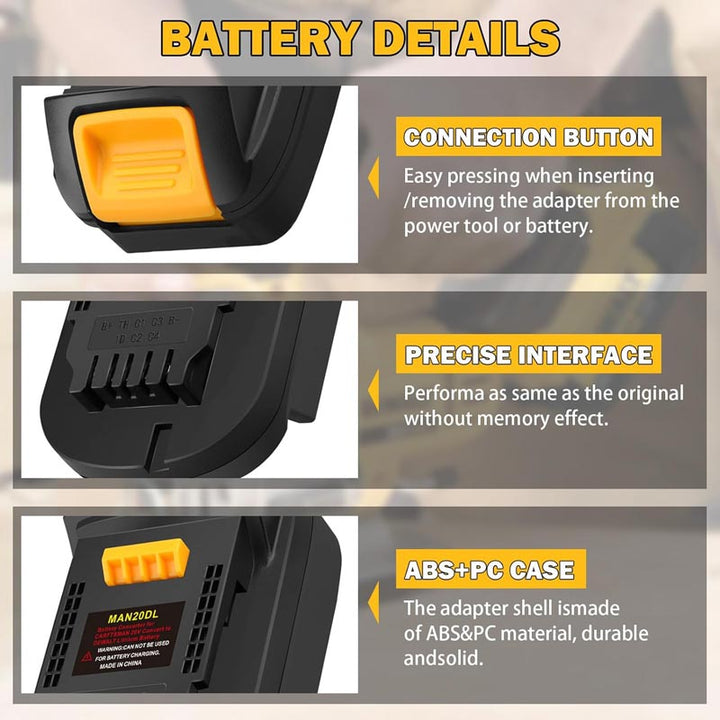 Craftsman 20V to DeWalt 20V Battery Adapter | Powuse