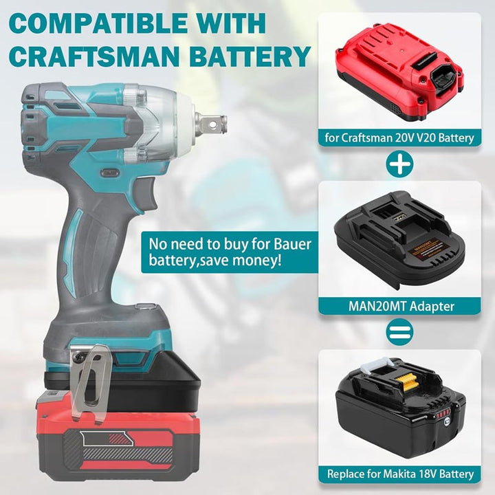 Craftsman 20V to Makita 18V Battery Adapter | Powuse
