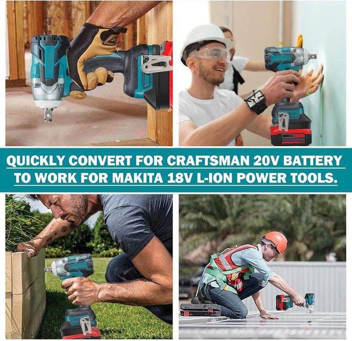 Craftsman 20V to Makita 18V Battery Adapter | Powuse
